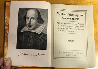 1925 William Shakespeare Complete Works P. F. Collier & Son Corporation Book