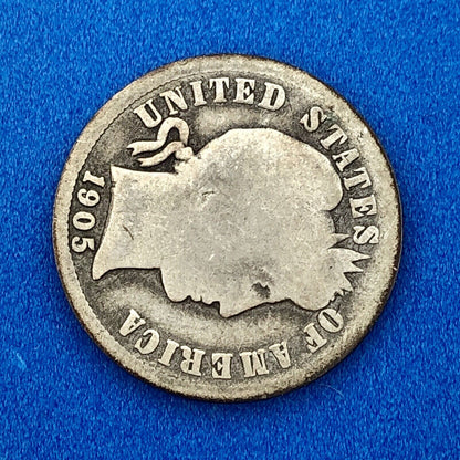 1905 O Silver Barber Dime 10c Better Scarce Key Rare New Orleans Mint Coin