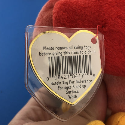 1996 TY Beanie Baby Strut The Rooster Mint Condition Tag Errors - 4171