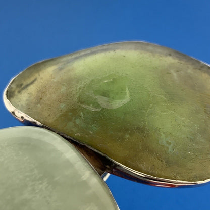 Vintage Rebecca Collins Sterling Silver 925 Roman Glass Coin Statement Brooch