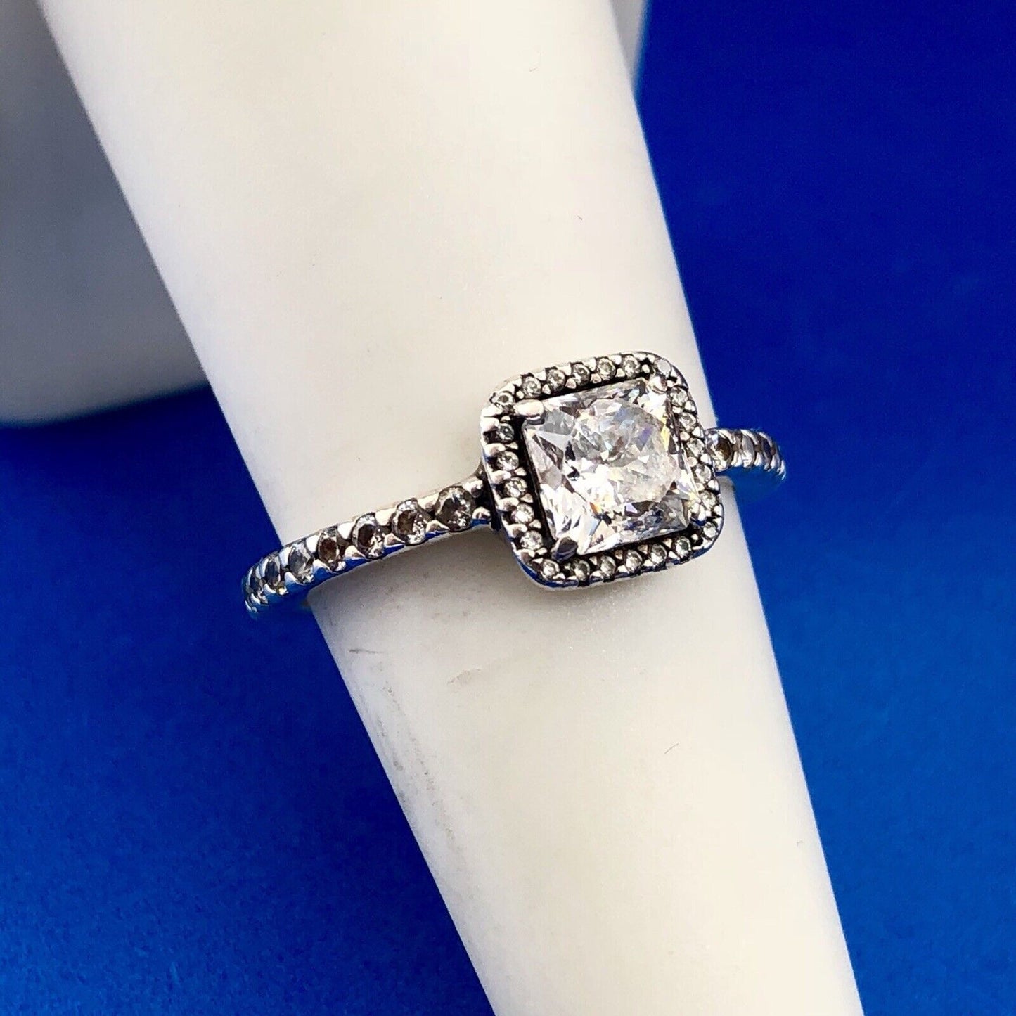 Pandora Sterling Silver Cubic Zirconia Timeless Elegance Occasion Ring 190947CZ