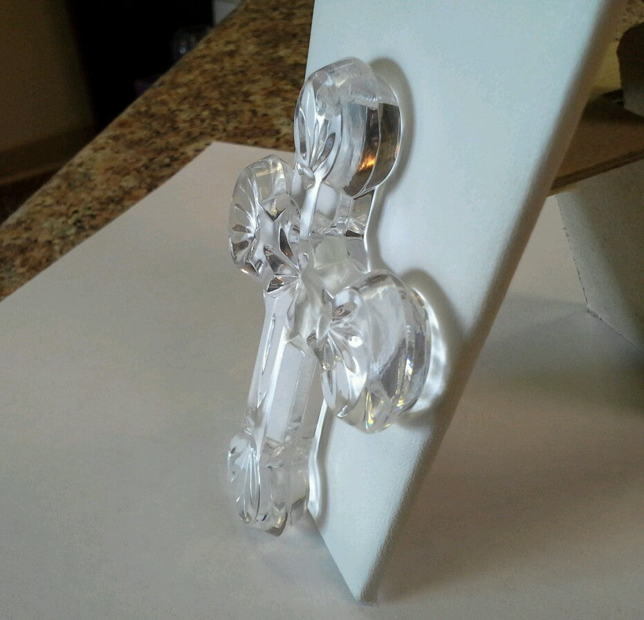 Waterford Crystal Cross Ornament Comes with Pouch