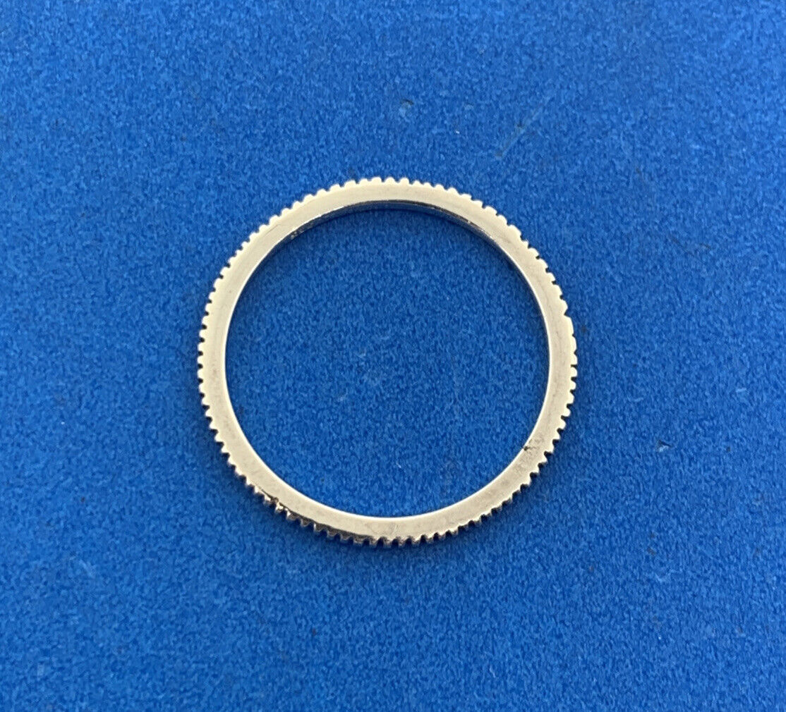 Stackable 925 Sterling Silver Ribbed Band Ring