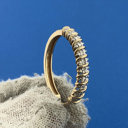 Designer OH 925 Sterling Silver Vermeil Two Tone Diamond Hoop Earrings