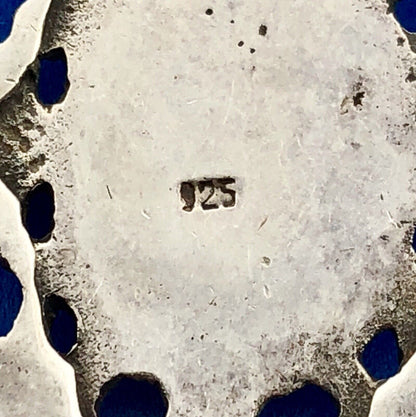 Retro 925 Sterling Silver Black Onyx Scroll Dangle Drop Earrings