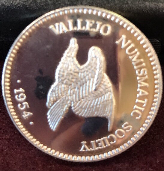 1987 Vallejo Numismatic Society 400th Meeting/60th Anniv Carquinez Bridge .999