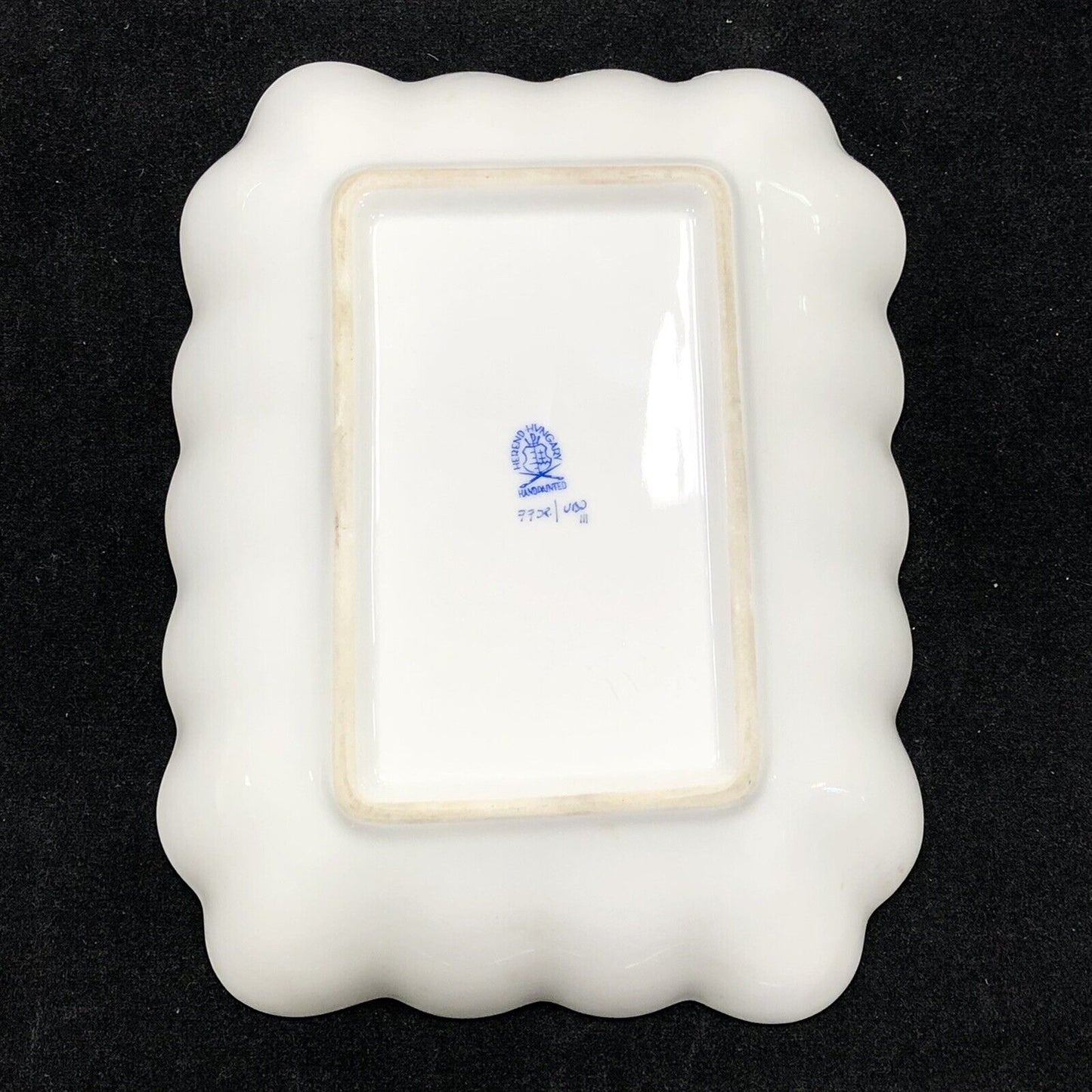 Vintage Herend Hugary Raspberry Chinese Bouquet Apponyi Rectangular Serving Dish