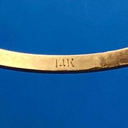 Estate 14K Yellow White Gold Diamond Floral Cluster Anniversary Cocktail Ring