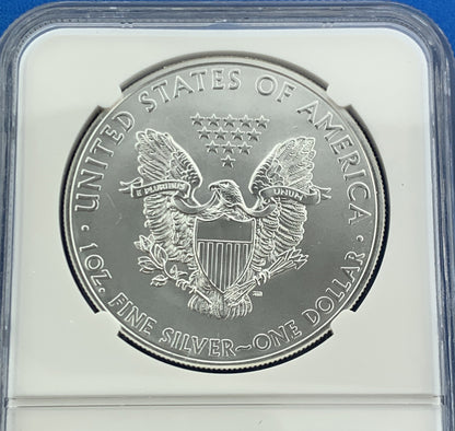 2011 $1 Silver Eagle 1oz 999 Fine Silver NGC MS70 25th Anniversary Early Release