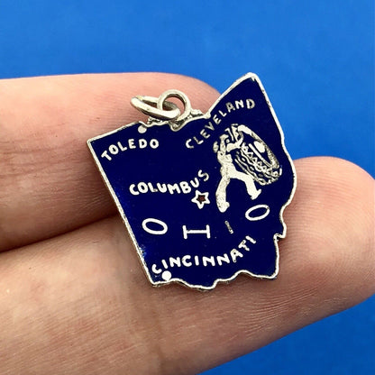 Sterling Silver State Charm - Ohio