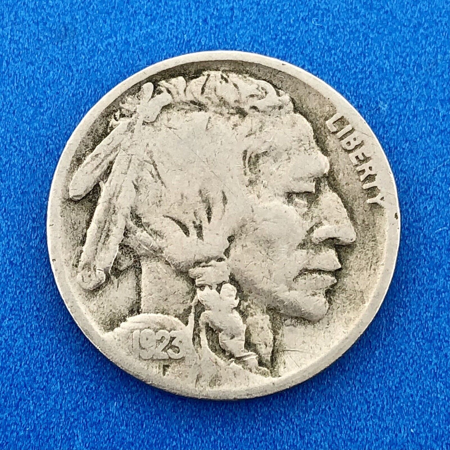1921 P Indian Head Buffalo Nickel 5c Mixed Date Mint Mark Four Coin Lot