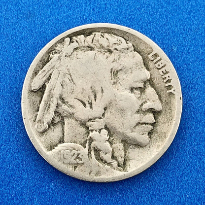 1921 P Indian Head Buffalo Nickel 5c Mixed Date Mint Mark Four Coin Lot
