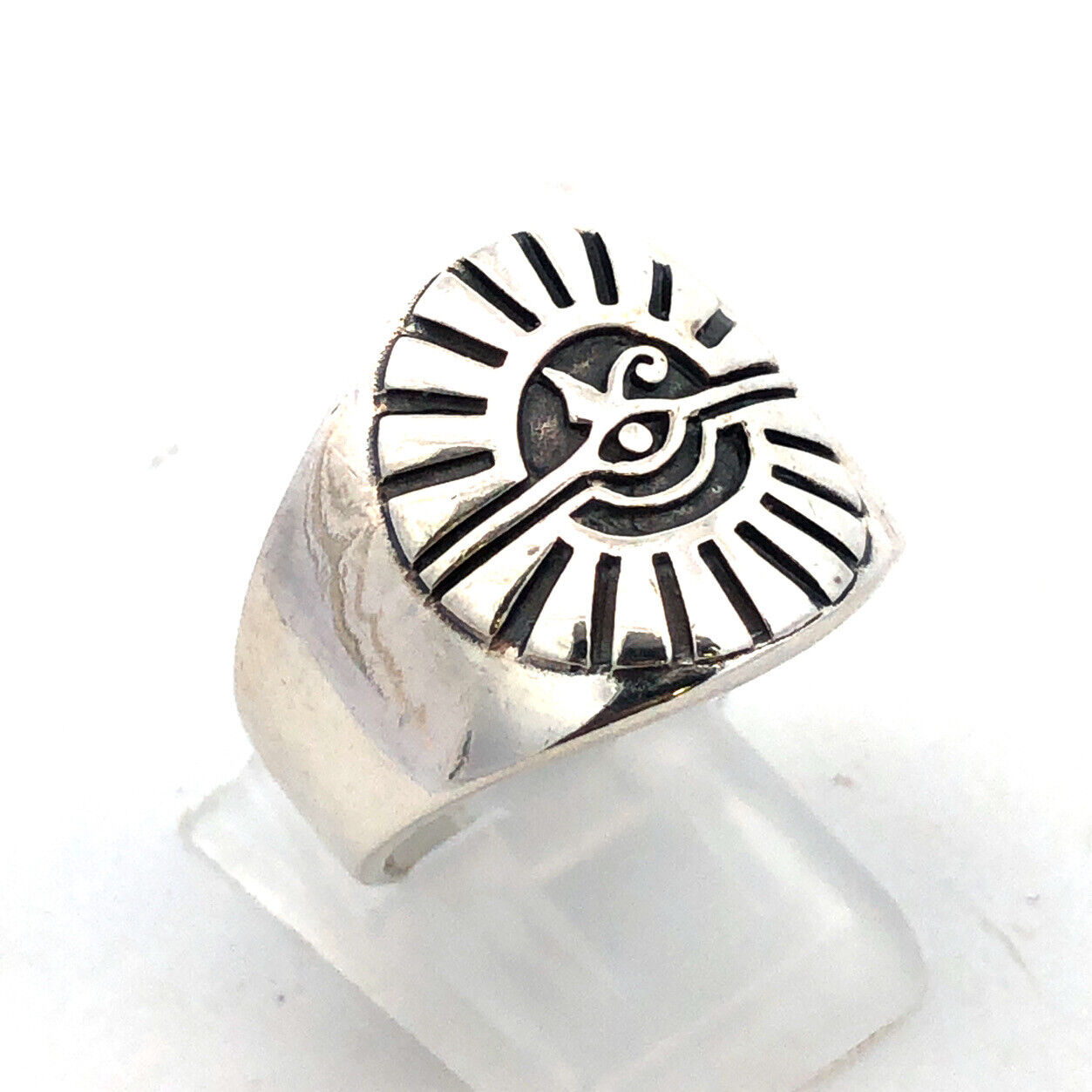 925 Sterling Silver Eye Of Providence Seeing Eye Sunbeam Statement Ring