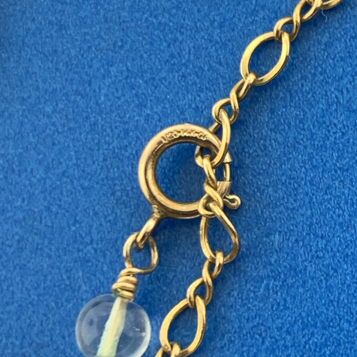 Artisan Hand Made Gold-Filled Multi Gemstone Beaded Link Necklace