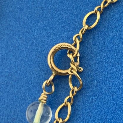 Artisan Hand Made Gold-Filled Multi Gemstone Beaded Link Necklace