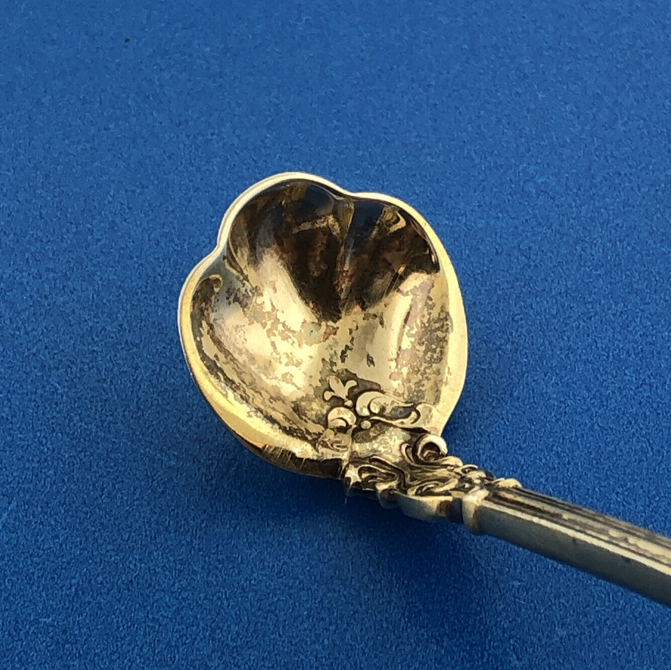 Chantilly Mustard Spoon Gilt Bowl Gorham Sterling