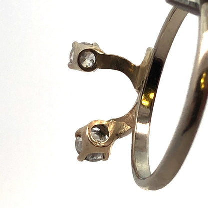 Designer Benchmark 14K Yellow Gold Round Diamond Anniversary Stacking Ring