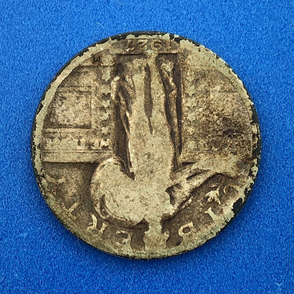 1927 S Silver Standing Liberty Quarter Dollar 25c Better Key San Francisco Coin