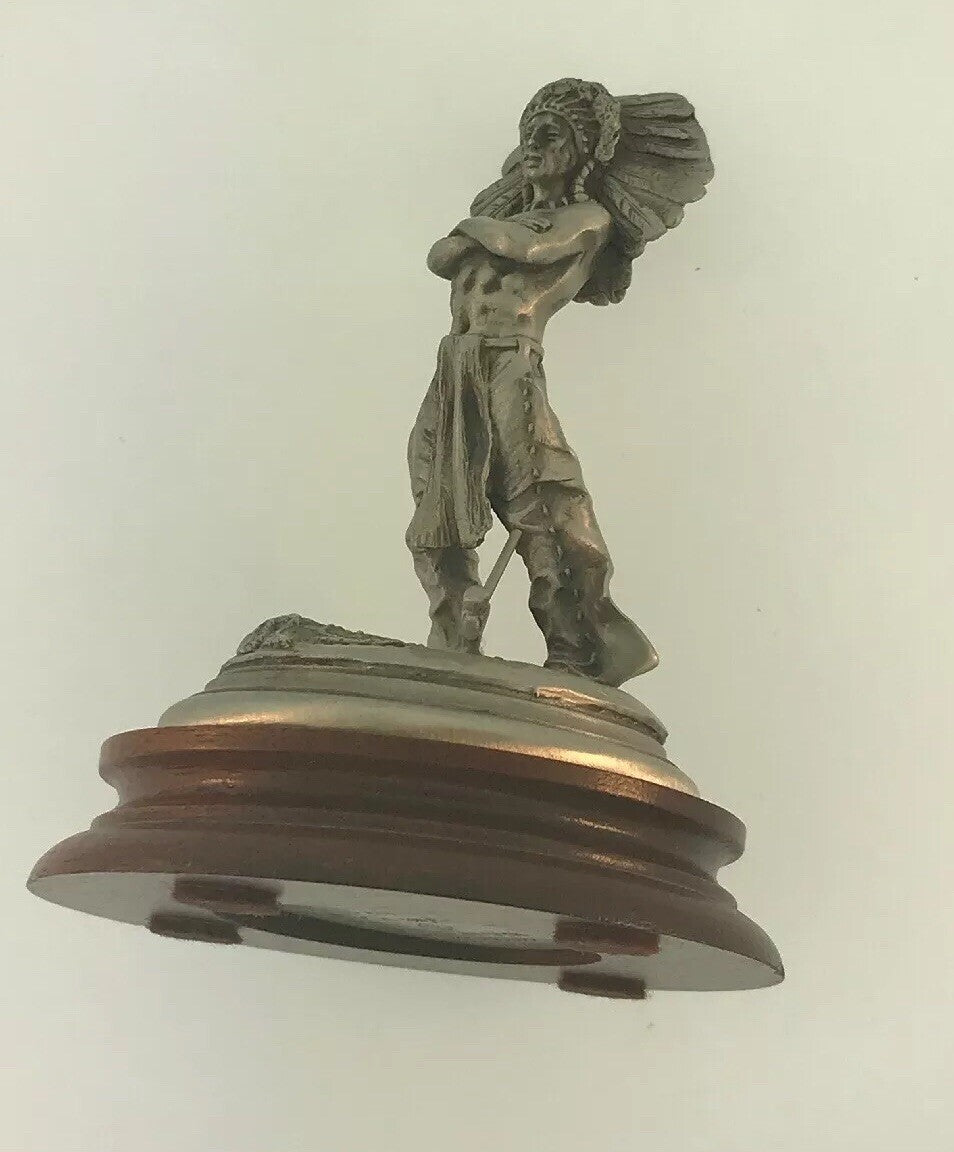 1981 Chilmark Fine Pewter Sioux War Chief LE # 1964/2500 Signed Don Polland