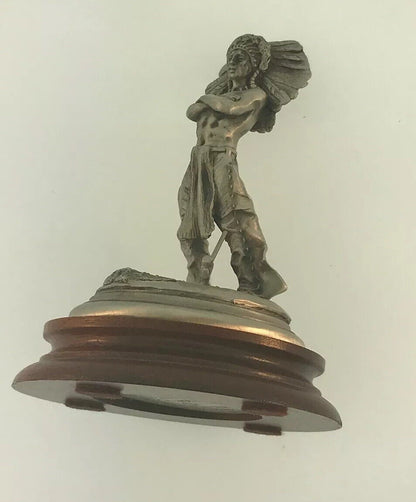 1981 Chilmark Fine Pewter Sioux War Chief LE # 1964/2500 Signed Don Polland