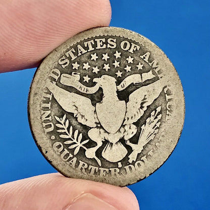 1914 S Silver Barber Quarter Better Key Date San Francisco Coin Rare Scarce