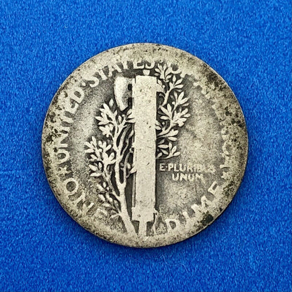 1921 P United States 90% Silver Mercury Dime Key Date Scarce Philadelphia Coin
