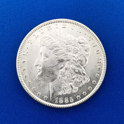 1885 P Morgan Silver Dollar $1 Better Rare Key Philadelphia Mint Coin White BU