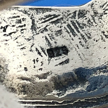 Vintage 925 Sterling Silver Daisy Peony Flower Wide Cigar Band Ring