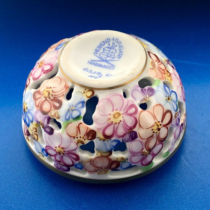 Herend Hungary Floral Trinket Box Hungarian Flowers Hungarian