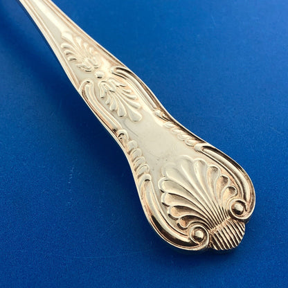 DJ Silver Plate Kings Pattern Oval Table Serving Spoon