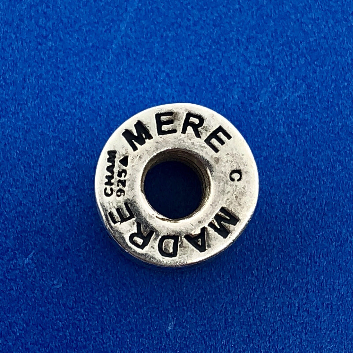 Authentic Chamilia Sterling Silver 925 Mother Madre Mere Bead Charm Retired