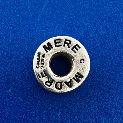 Authentic Chamilia Sterling Silver 925 Mother Madre Mere Bead Charm Retired