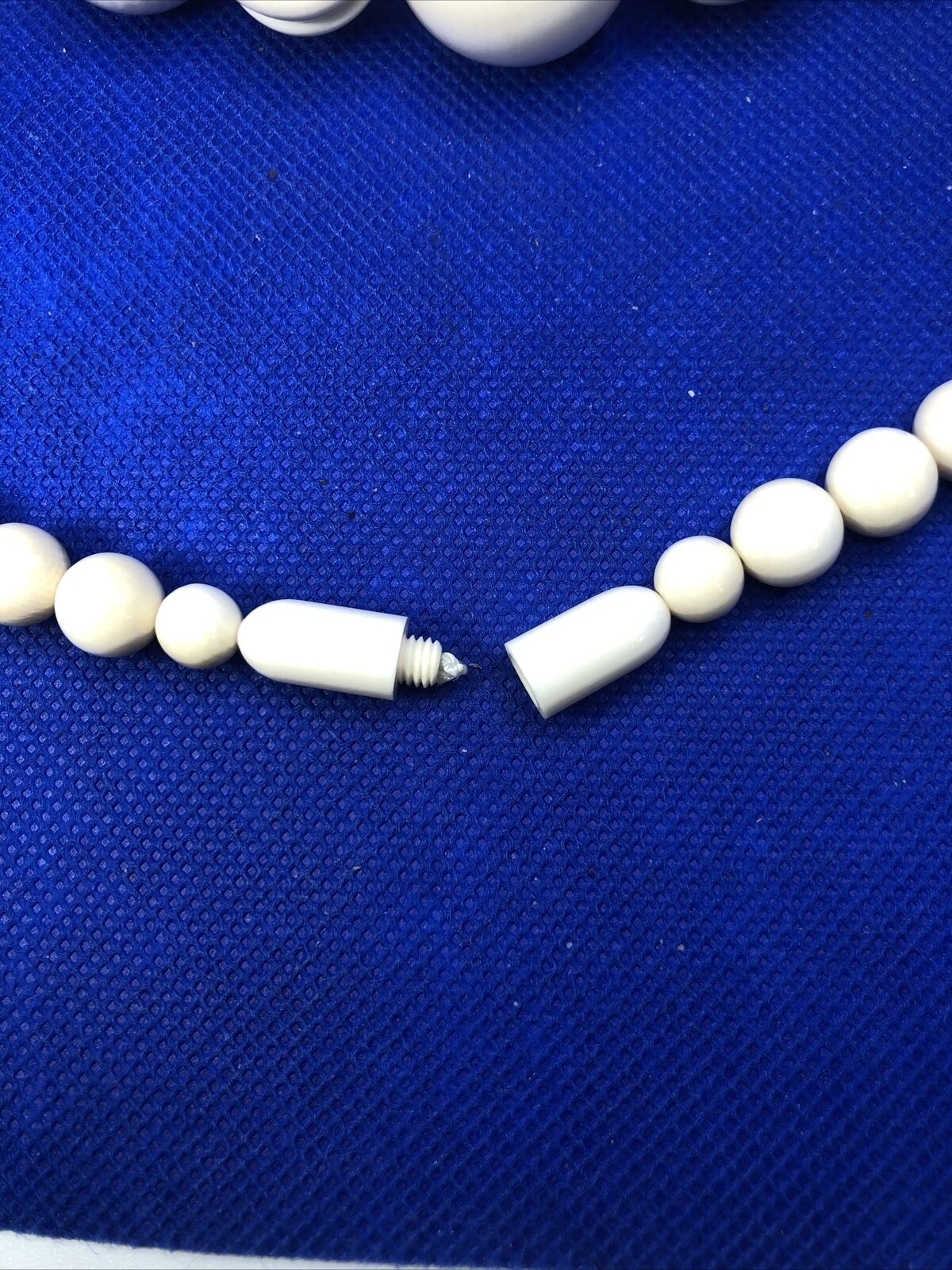 Vintage Art Deco Bakelite Celluloid Bead 3 Piece Lot Necklaces & Cuff Bracelet