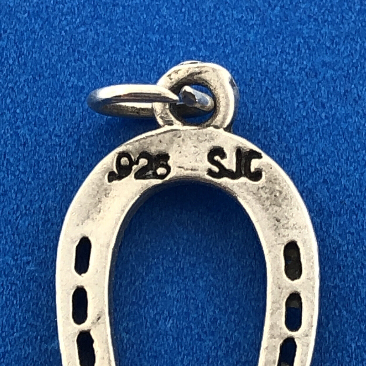Designer SJC 925 Sterling Silver Horseshoe Good Luck Bracelet Charm