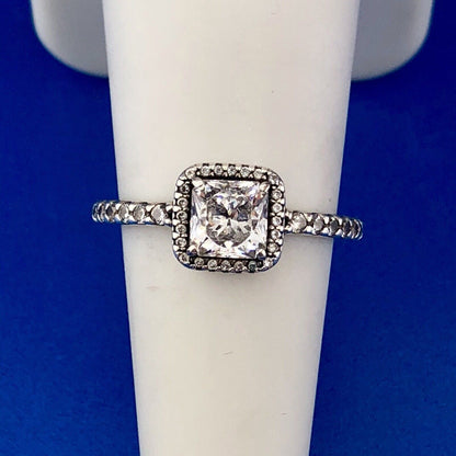 Pandora Sterling Silver Cubic Zirconia Timeless Elegance Occasion Ring 190947CZ