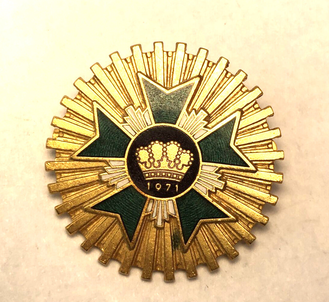 1971 Rex Mardi Gras Lady's Ducal Pin GoldTone New Orleans Krewe Favor W. Germany