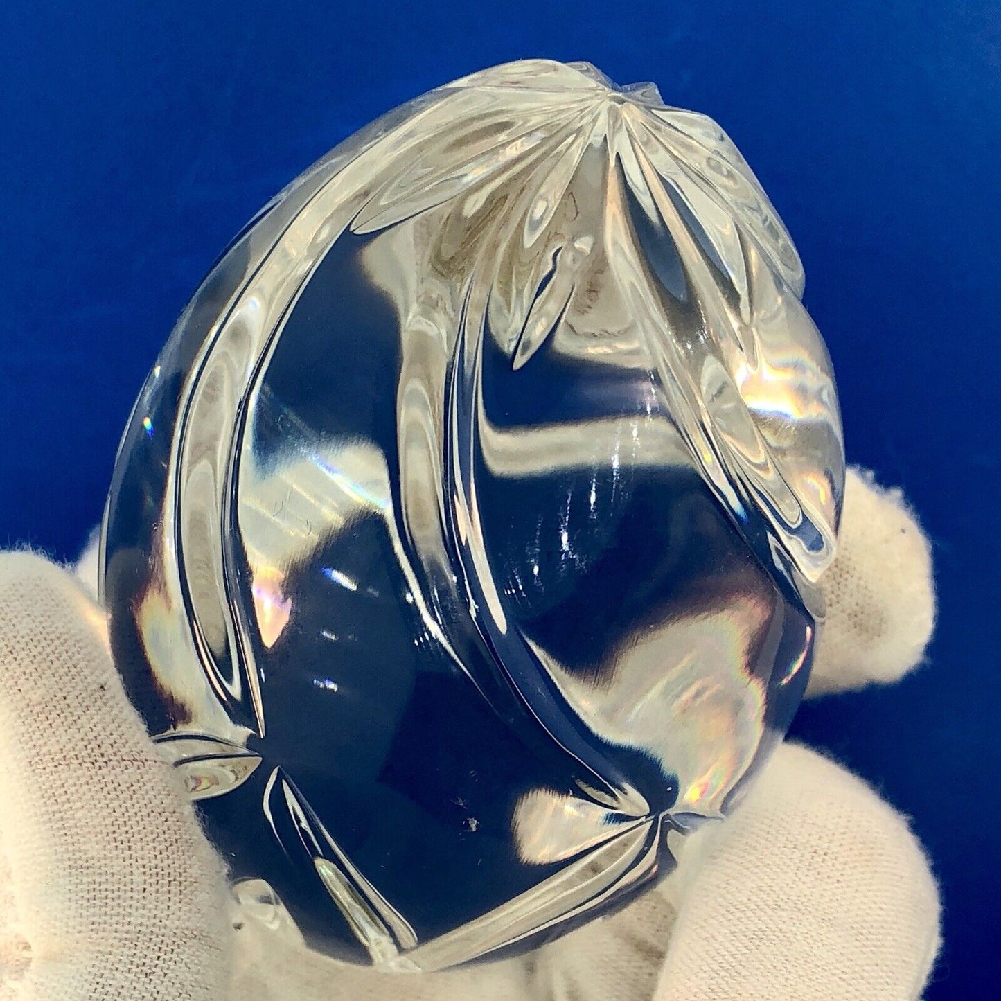 Sullivans Handcrafted Poland 24% PbO Crystal Annual Egg Figurine Paperweight