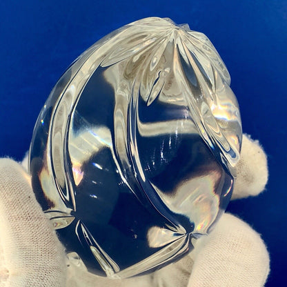 Sullivans Handcrafted Poland 24% PbO Crystal Annual Egg Figurine Paperweight