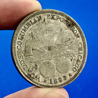 1893 P World's Columbian Exposition Commemorative Silver Half Dollar $.50 Coin