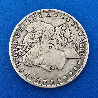 1878 7 TF Morgan Silver Dollar $1 First Year Philadelphia VAM 228B Slashed O