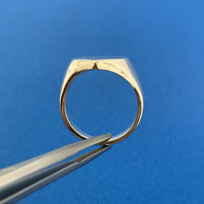 Vintage Mexico 925 Sterling Silver Polished Modernist Heart Love Romance Ring