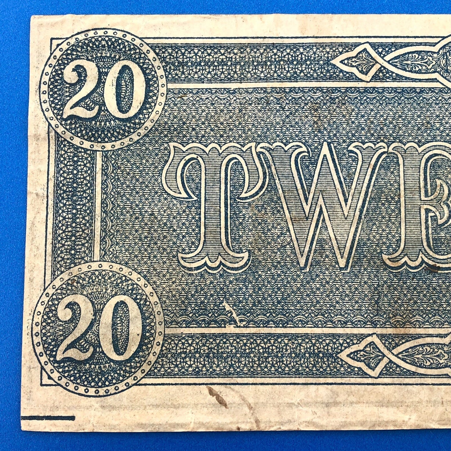 1864 $20 Twenty Dollars Confederate States of America CSA Last Issue T-67 Curren