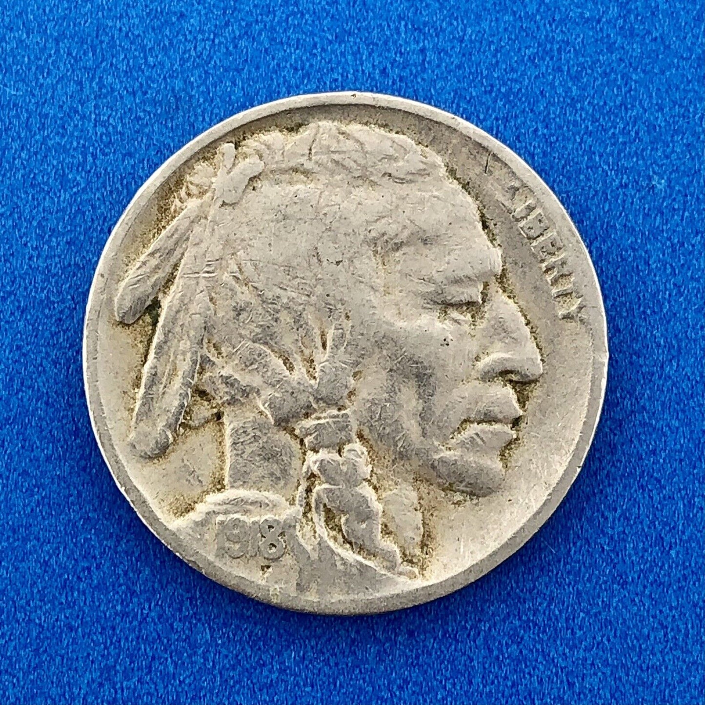 1918 P Indian Head Buffalo Nickel Better Key Scarce Philadelphia Mint Coin