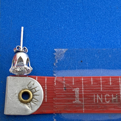 Brilliant Round Cubic Zirconia 925 Sterling Silver Statement Stud Earrings