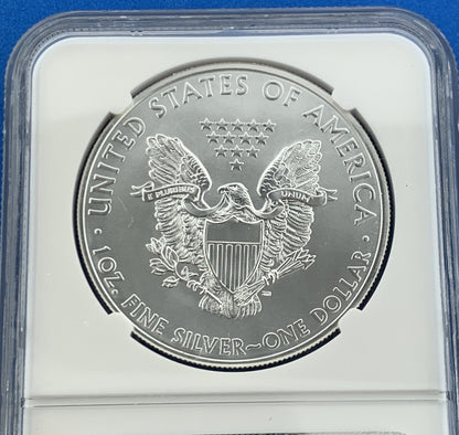 2011 $1 Silver Eagle 1oz 999 Fine Silver NGC MS70 25th Anniversary Early Release
