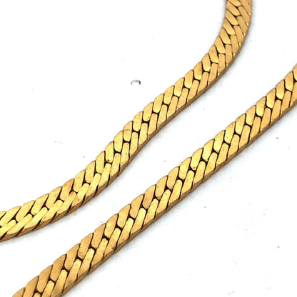Vintage Christian Dior Gold Tone Purple White Rhinestone Choker Necklace