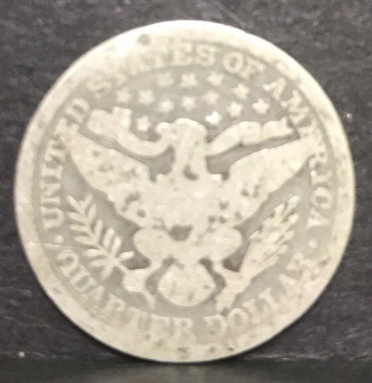 1892 P Silver Barber Quarter Better Key Date Philadelphia Coin Rare Scarce