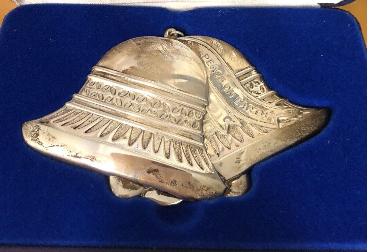 1979 Gorham Luther Bookout 925 Sterling Silver Bells Of Peace Limited Ornament