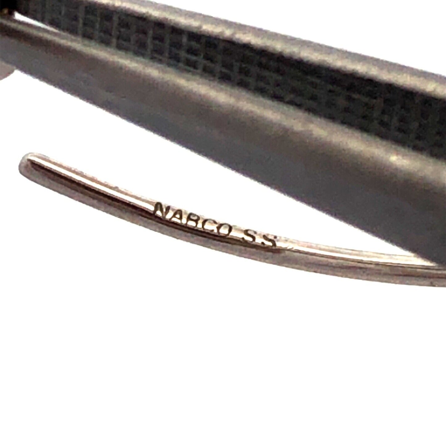 Nabco 925 Sterling Silver Teardrop Smoky Quartz Modernist Threader Earrings