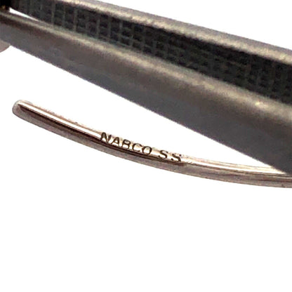 Nabco 925 Sterling Silver Teardrop Smoky Quartz Modernist Threader Earrings